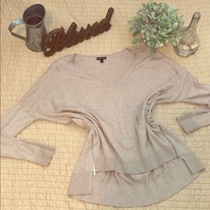 Express oversized zipper sweater